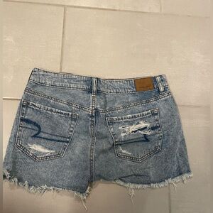 Distressed American Eagle jean shorts